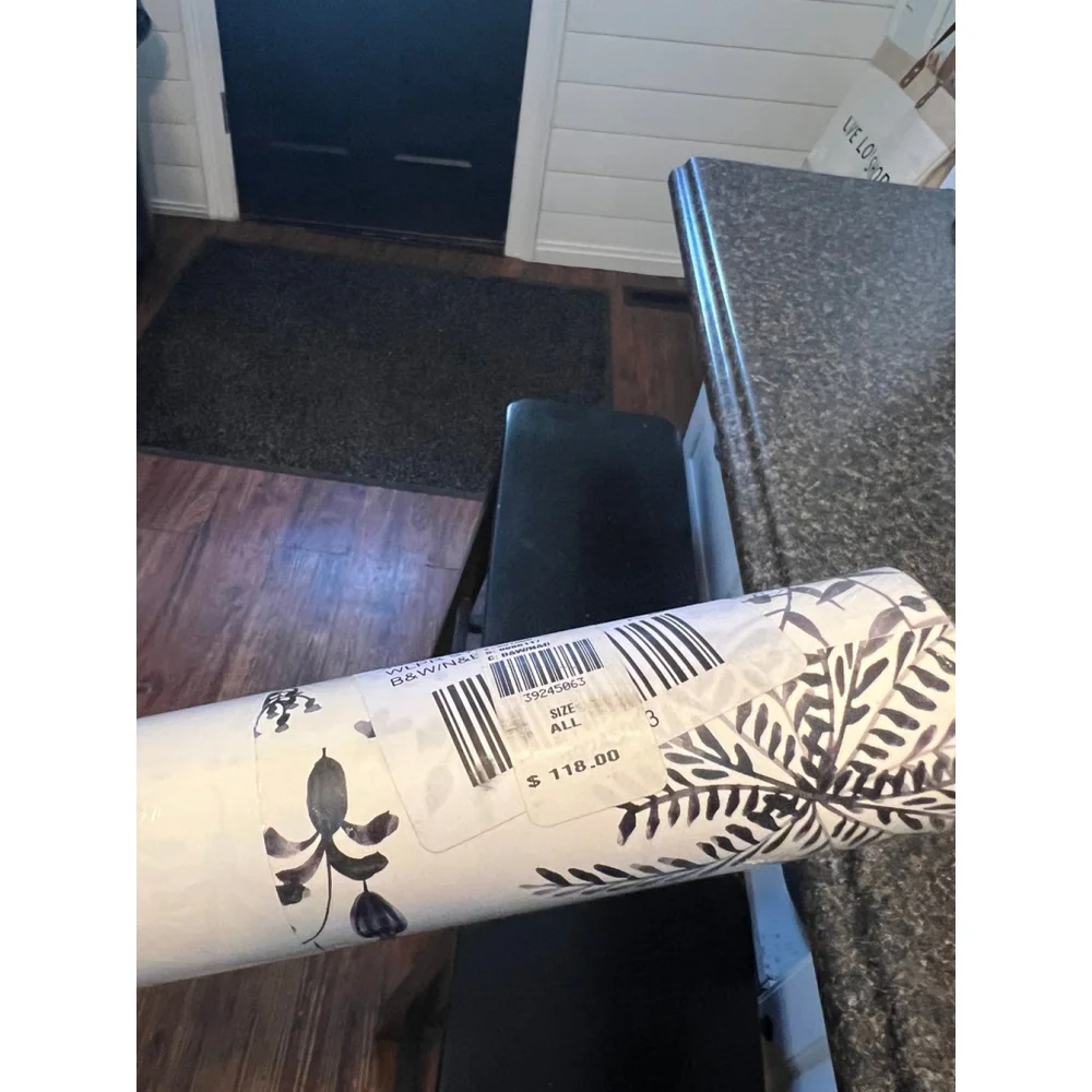 New Anthropologie Sylvana Black & White Wallpaper